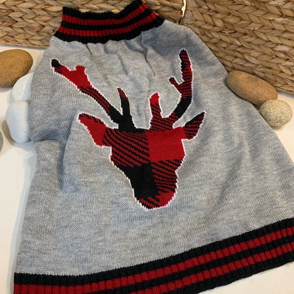 Vibrant Life Other - Large Buffalo Check Dog Christmas Sweater Set of 2